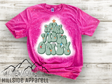 Merry Vibes Only Bleach Tee