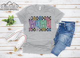 Checkered Mama Tee