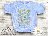 Mushrooms & Flowers Tye Dye Tee (Brie.Well)