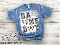 Game Day Soccer Bow Bleach Tee