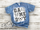 Game Day Soccer Bow Bleach Tee