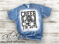 Cheer Mom Bow Bleach Tee