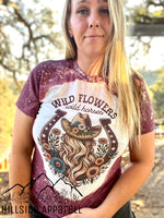 Wild Flowers And Wild Horses Bleach Tee