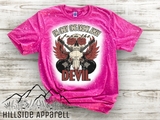 One Drink Away From The Devil Bleach Tee