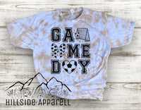 Soccer Game Day Bow Tye Dye Hoodie/Tee/Tank