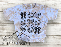 Soccer Bows Tye Dye Hoodie/Tee/Tank