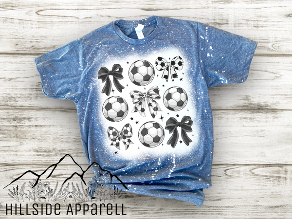 Soccer Bow Bleach Tee