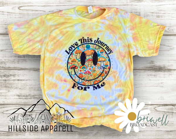 Love This Journey For Me Tye Dye Tee (Brie.Well)