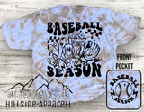 Baseball Season Tye Dye Hoodie/Tee/Tank