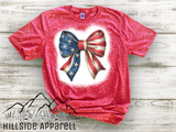 Patriotic Bow Bleach Tee