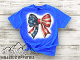 Patriotic Bow Bleach Tee