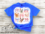 Patriotic Chickens & Bows Bleach Tee