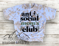 Anti Social Moms Club Homestead Version Tye Dye Hoodie/Tee/Tank