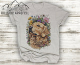 Golden Retriever Floral Tye Dye Hoodie/Tee/Tank