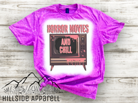 Horror Movies & Chill Bleach Tee