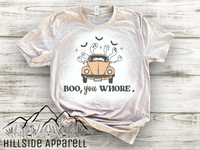 Boo You Whore Halloween Bleach Tee