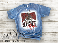 Night Rider Skeleton Halloween Bleach Tee