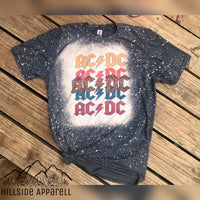 ACDC Splatter Bleach Tee