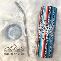 Yellowstone Dutton Ranch Striped Tumbler