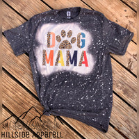 Dog Mom Cheetah Bleach Tee