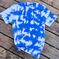 Blue  "Acid Wash" Tee