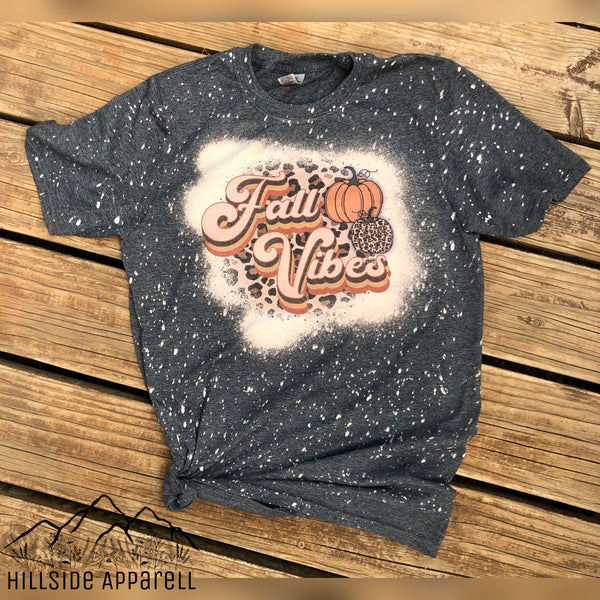 Fall Vibes Bleach Tee