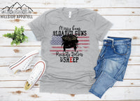 Messy Buns, Loaded Guns, Raising Wolves Tee