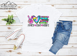 Peace Love Books Tee