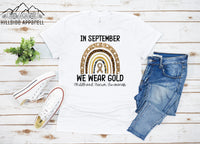 September We Wear Gold, Child Cancer Awarness Tee