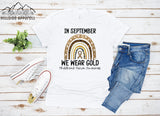 September We Wear Gold, Child Cancer Awarness Tee