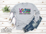 Peace Love Books Tee