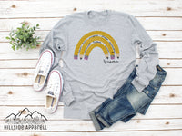 Teacher Pencil RainbowTee