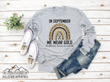 September We Wear Gold, Child Cancer Awarness Tee