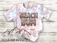 Beach Bum Pink Bleach Tee