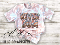 River Bum Pink Bleach Tee