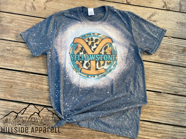 Yellowstone Sunflower Bleach Tee