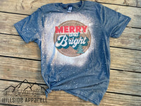 Merry & Bright Bleach Tee