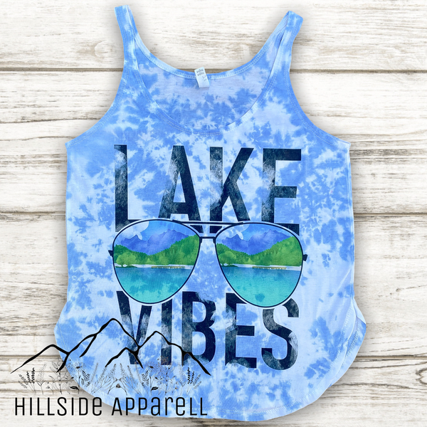 Lake Vibes Tye Dye Hoodie/Tee/Tank