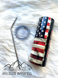 Dad American Flag Tumbler