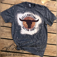 Yellowstone Bull Cheetah Bleach Tee