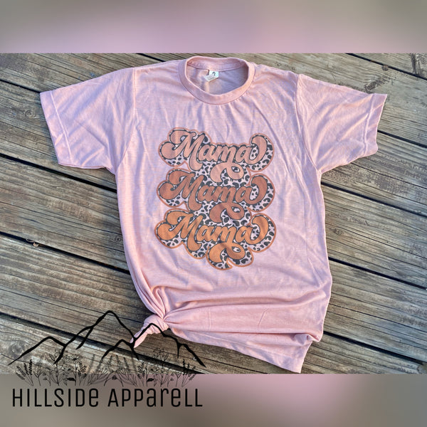 Mama Retro Pink Tee