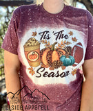 Tis The Season Football Bleach Tee