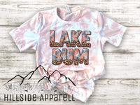 Lake Bum Pink Bleach Tee