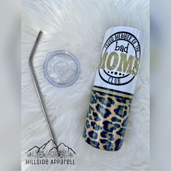 Bad Mom Club Cheetah Tumbler