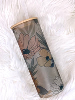 Floral Frosted Tumbler