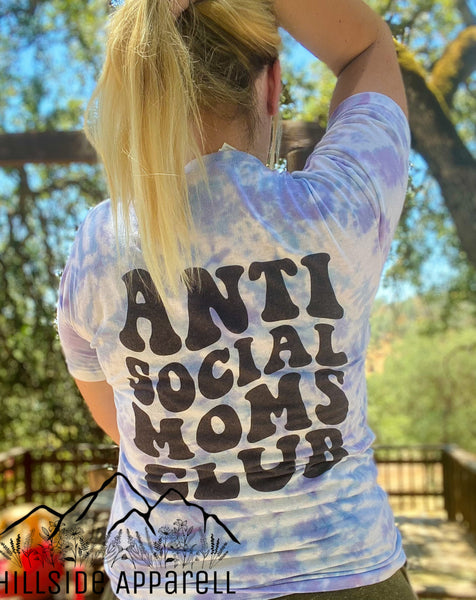 Anti Social Moms Club Tye Dye Hoodie/Tee/Tank