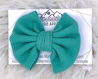 Teal Hair Bow