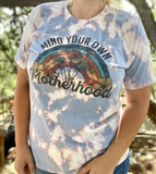 Mind Your Own Motherhood Rainbow Floral Bleach Tee