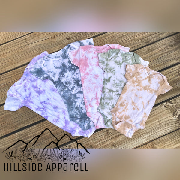 Tye Dye Baby Onsies, Toddler & Youth Tee’s