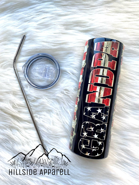 Grandpa American Flag Tumbler